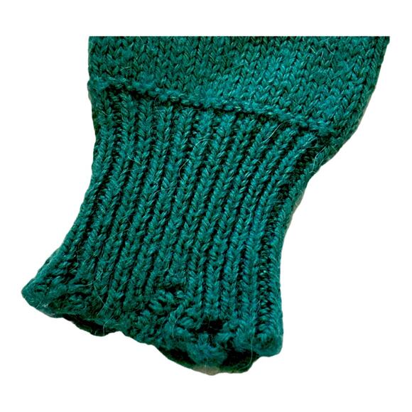 Wildfox Living Legend Distressed Green Sequin Sweater Small - Picture 7 of 9